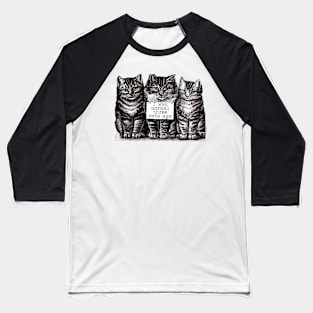 I Was Normal Three Cats Ago Baseball T-Shirt